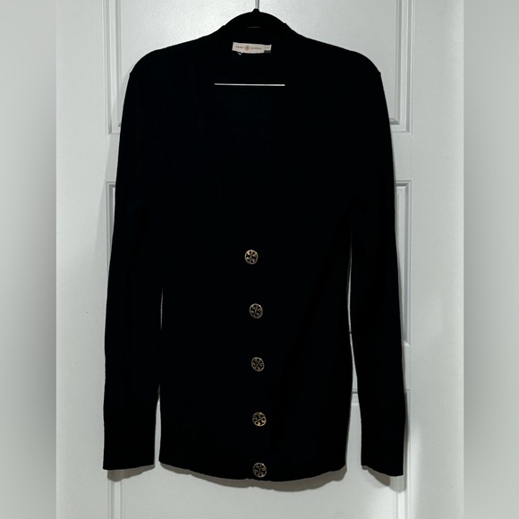 Tory Burch Cardigan Black Size L - Picture 4 of 5
